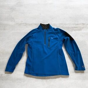 The Black Dog Blue Men's Pullover with Zip - large - very good condition -